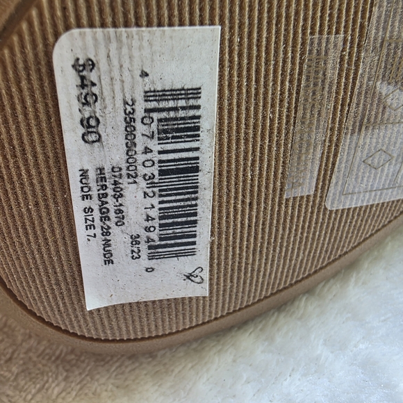 NEW Elegant Beige Stiletto Ankle Boots SIZE /7 shiny stones - Picture 6 of 12